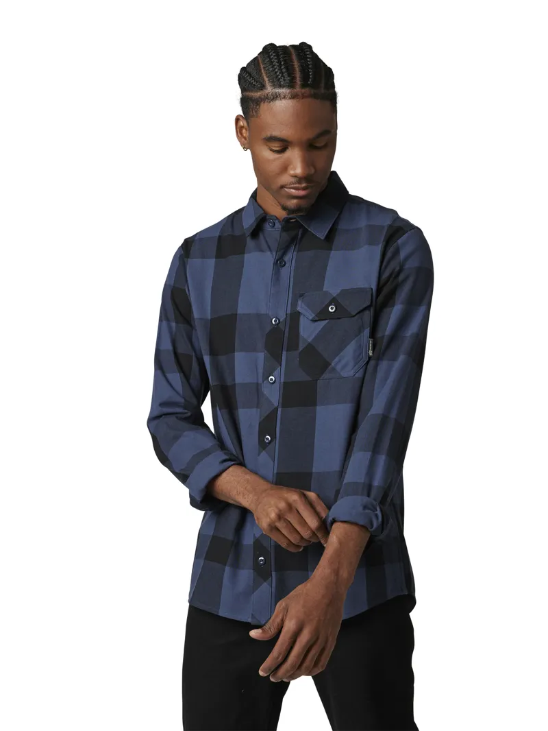 Fox Voyd 2.0 Flannel Shirt Deep Cobalt-1